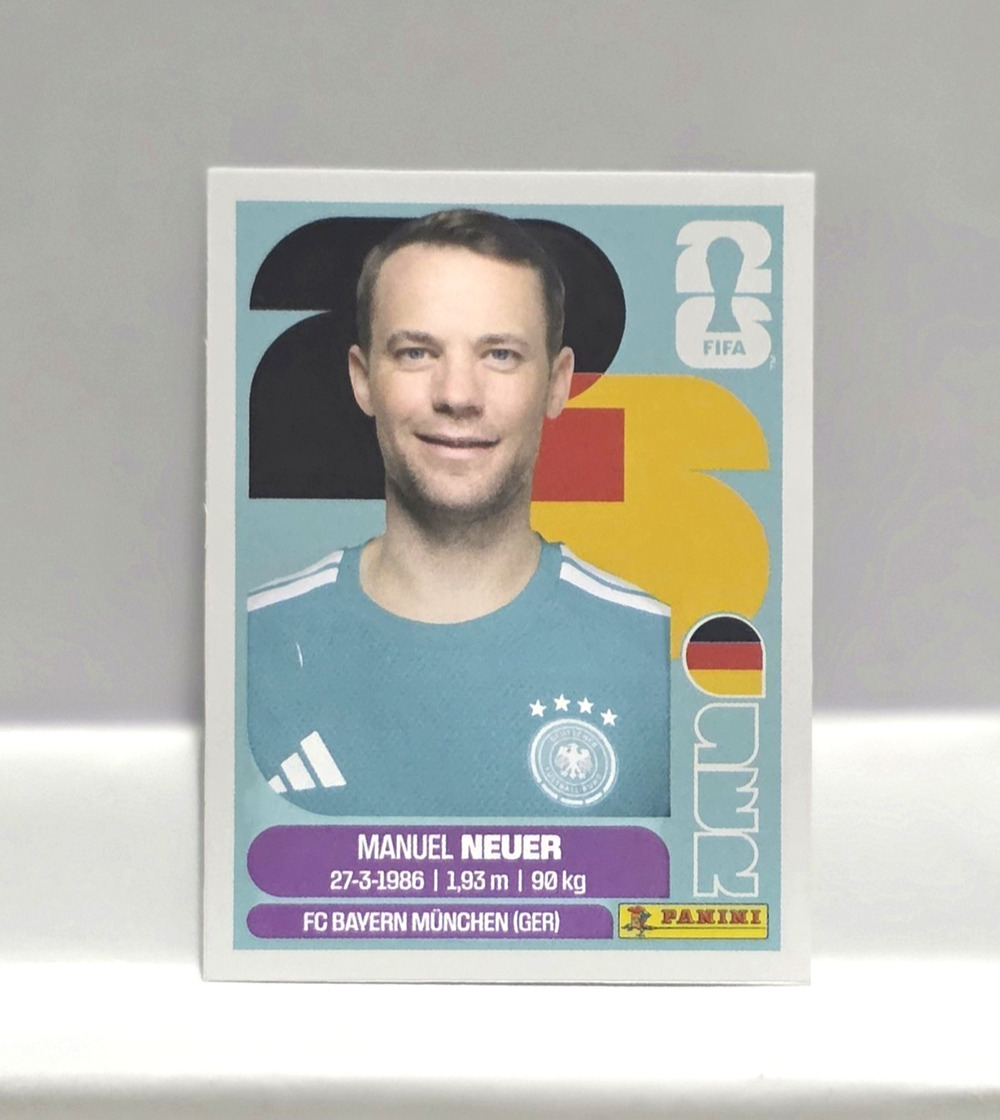 Panini FIFA World Cup 2026 Update Set USA Sticker Manuel Neuer Germany